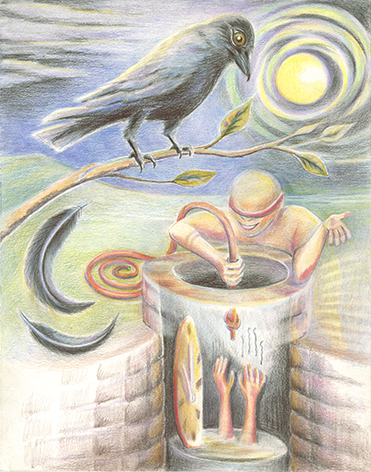 The Universe, colored pencil drawing by Stephanie Morgan