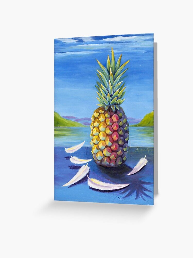 Piña para la Niña greeting card featuring Stephanie Morgan’s artwork