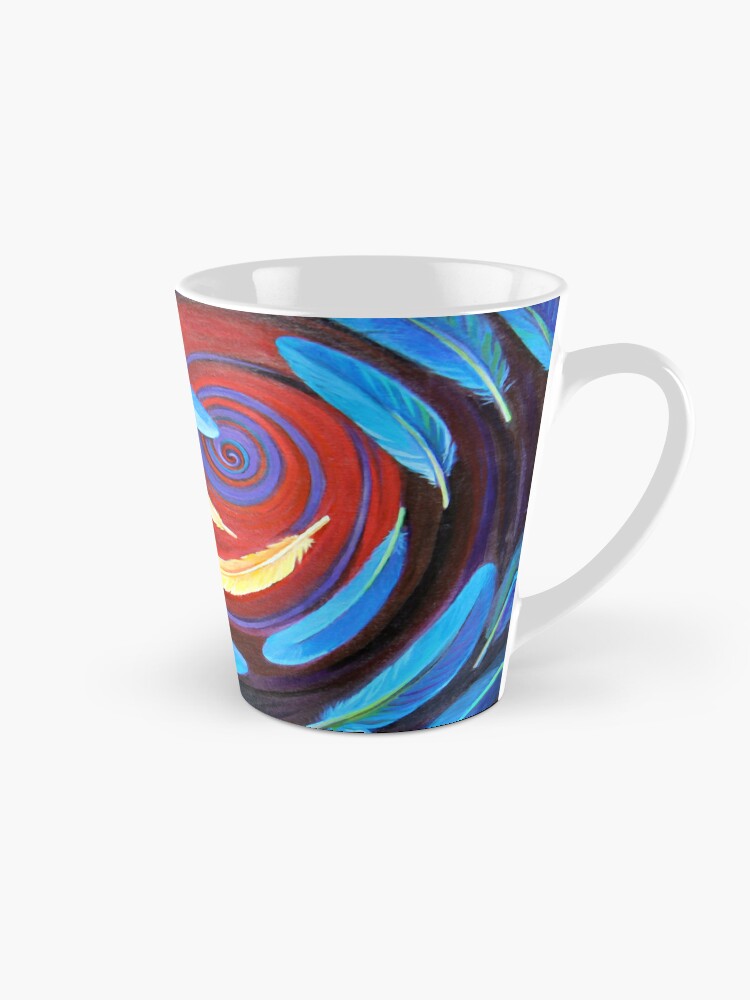 Las Plumas mug featuring Stephanie Morgan’s artwork