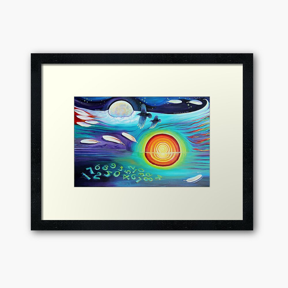 Signos framed art print featuring Stephanie Morgan’s artwork